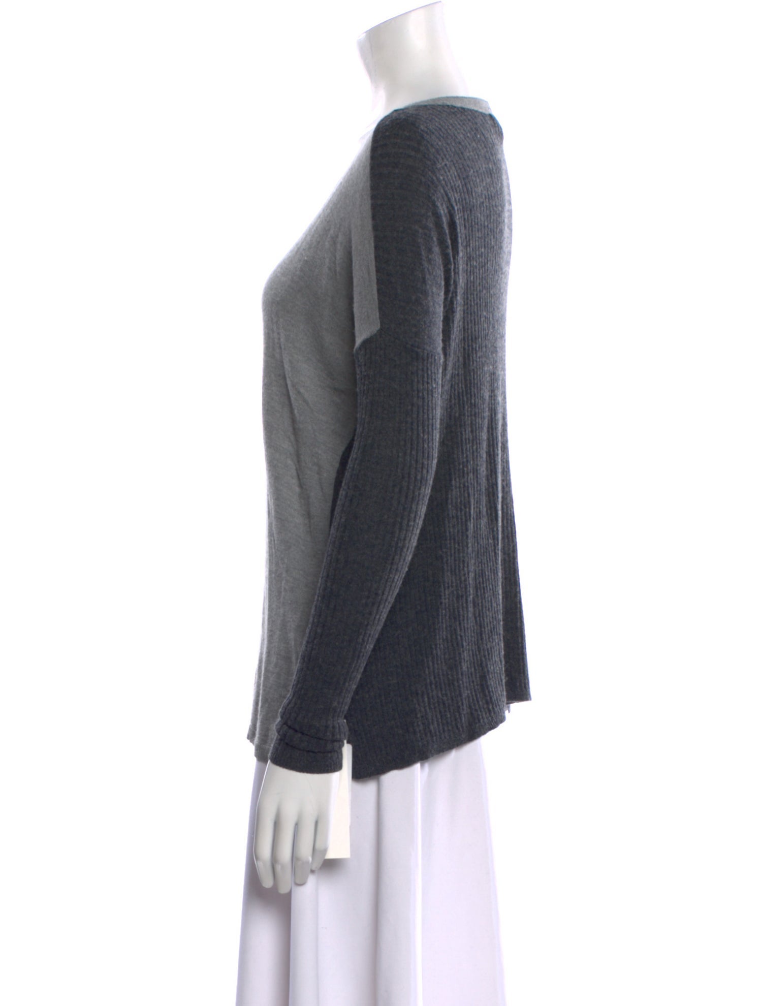 Joie Colorblock Pattern Scoop Neck Sweater